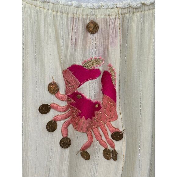 Place du Soleil minidress/swim coverup, yellow, medium, coastal, vacation, beach - Picture 6 of 8